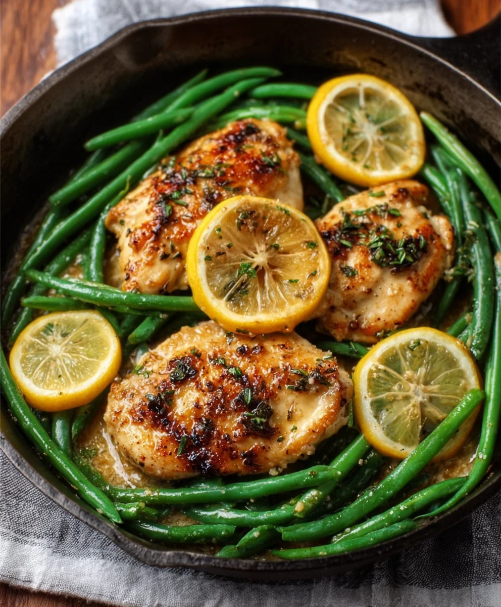 Lemon Garlic Butter Chicken Skillet-Easy Recipe