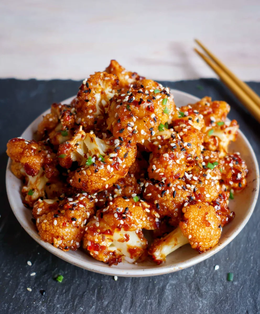 Sticky Sesame Cauliflower-Flavorful & Easy Recipe