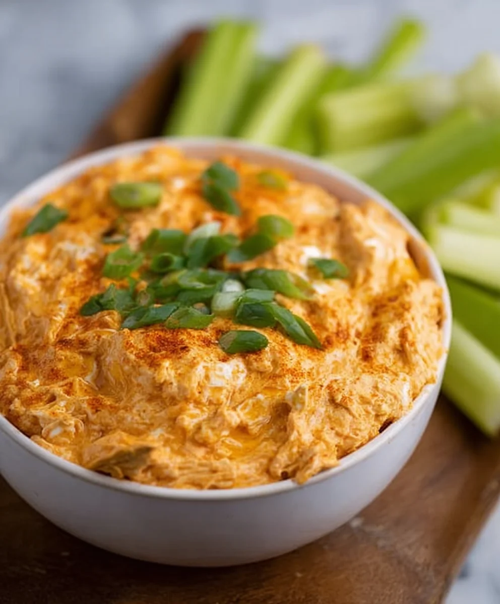 Easy Creamy Buffalo Chicken Dip Recipe