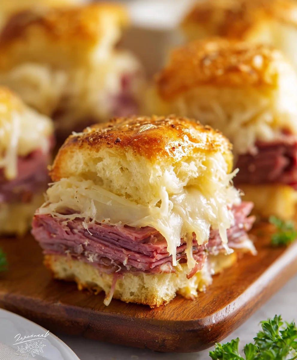 Best Mini Reuben Sliders- Easy Beef Sandwich Bites
