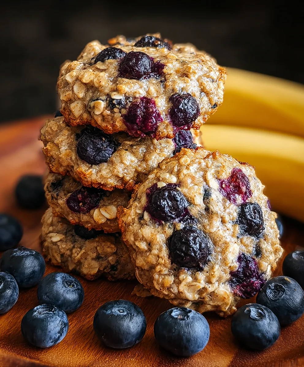Banana Blueberry Breakfast Cookies-Healthy Treats