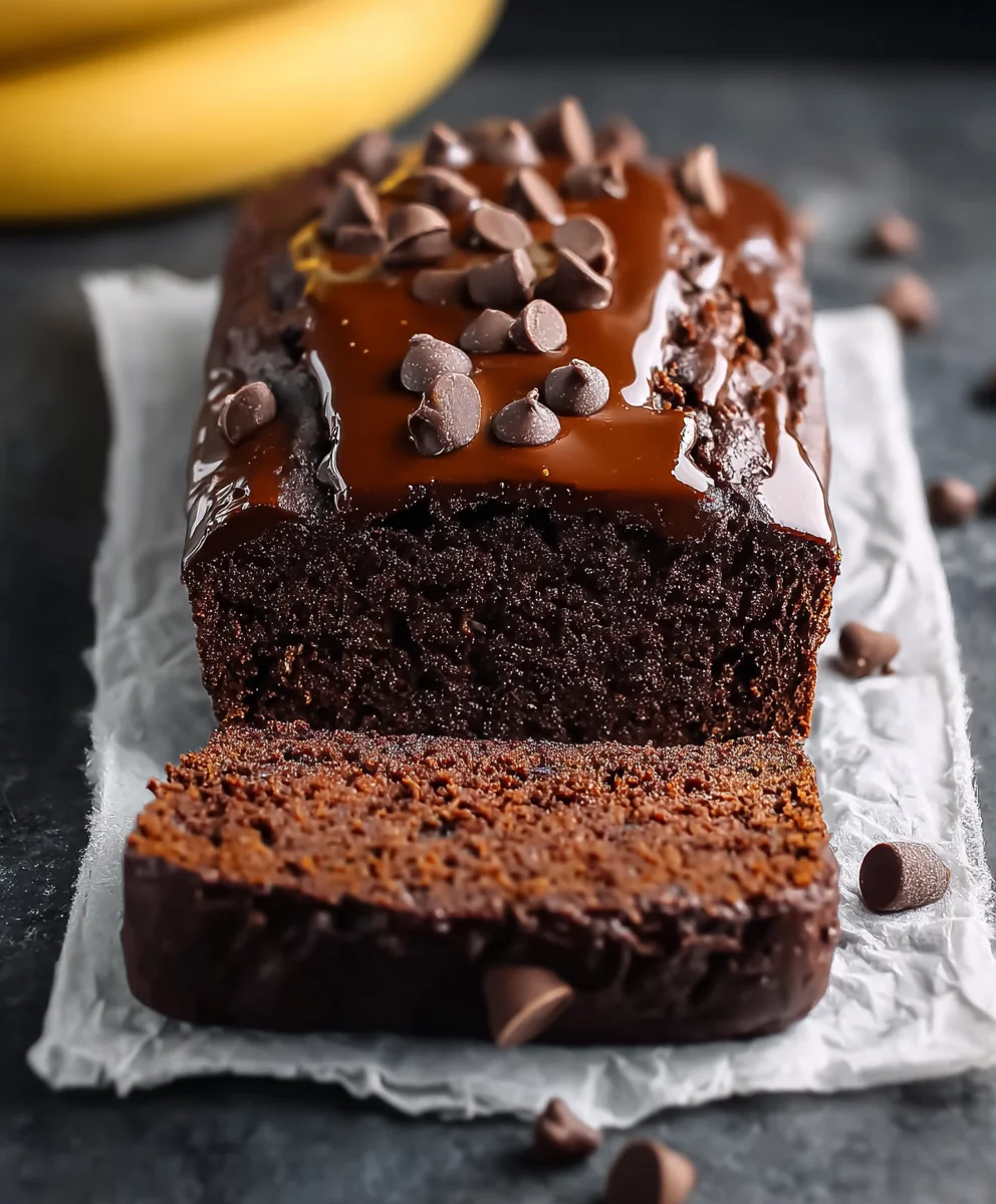 Healthy Chocolate Banana Bread Recipe