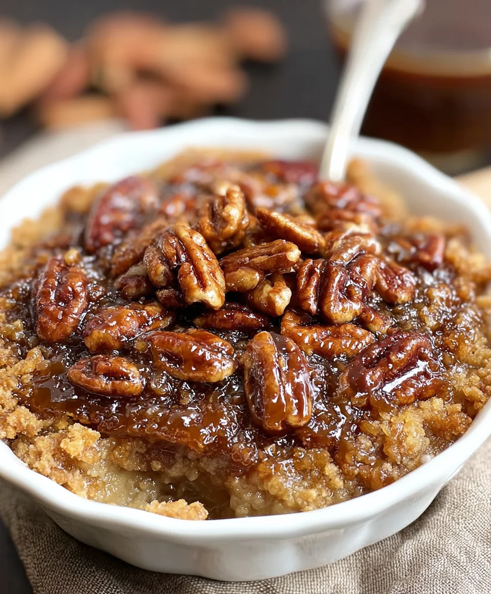 Easy Pecan Pie Cobbler-Sweet Comfort Dessert