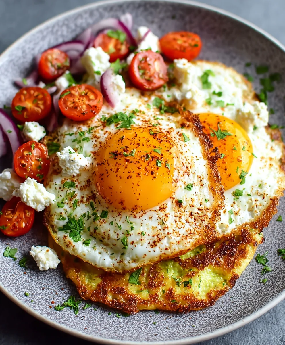 Crispy Feta Fried Eggs - Easy & Delicious Recipe