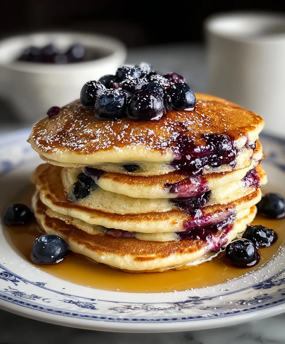 Easy Blueberry Pancakes- Quick & Delicious Breakfast Recipe