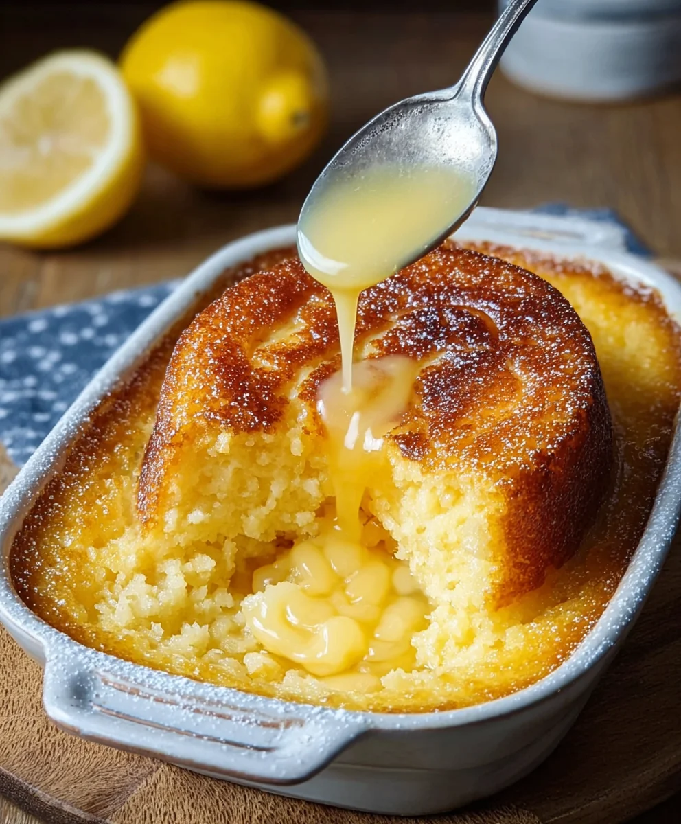 Jamie Oliver Self Saucing Lemon Pudding-Easy Recipe