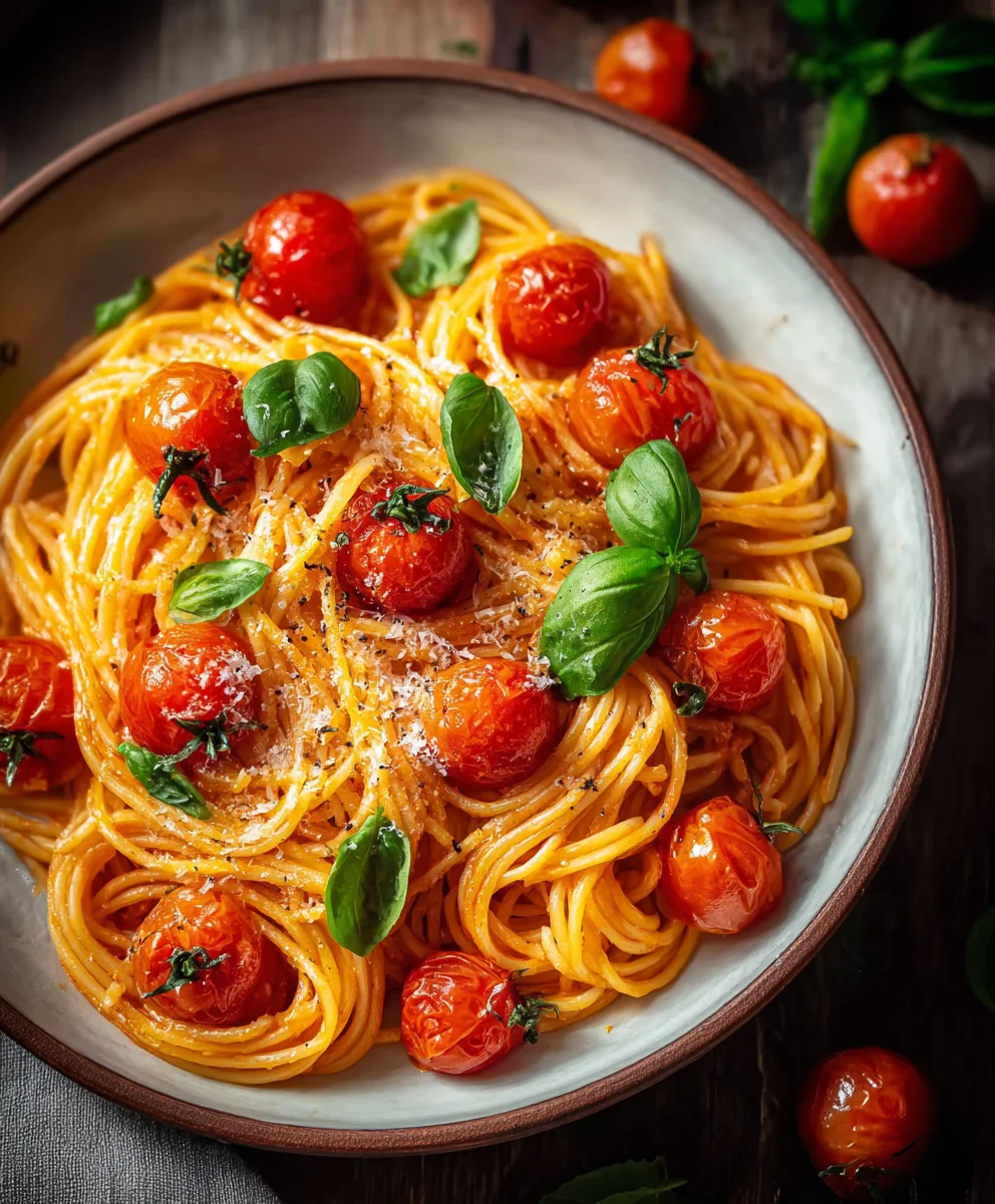 Easy Cherry Tomato Pasta Recipe - Quick Dinner