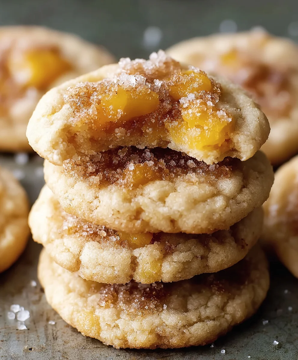 Easy Peach Cobbler Cookies - Deliciously Sweet Treats