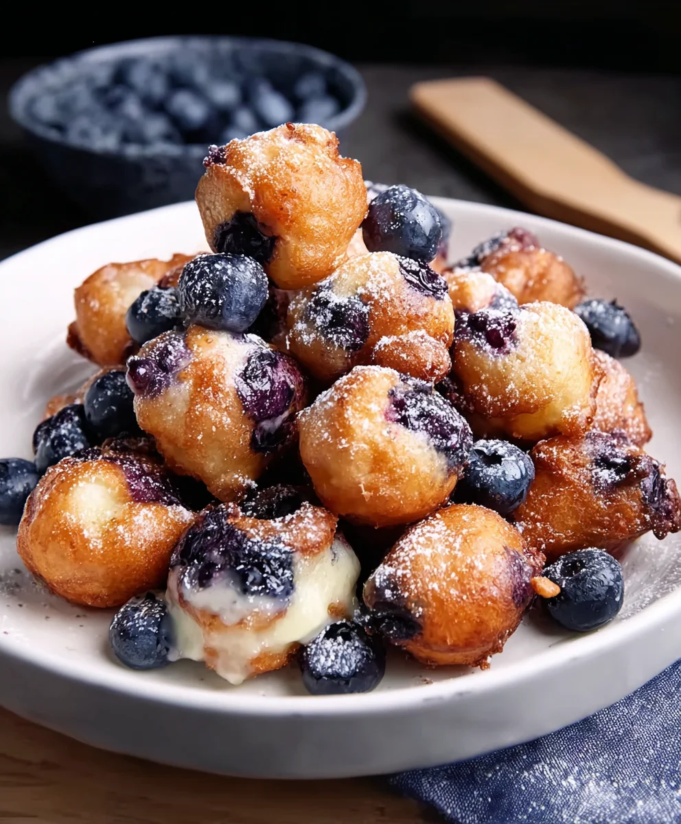Easy Mini Blueberry Fritters Recipe