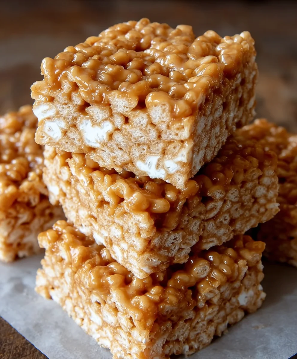 Brown Butter Dulce de Leche Rice Krispie Treats