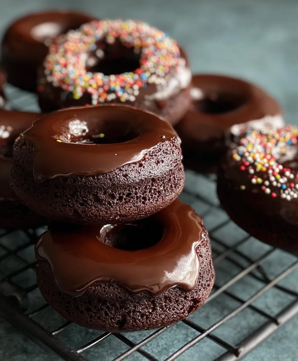 Easy Chocolate Baked Donuts - Deliciously Moist Recipe