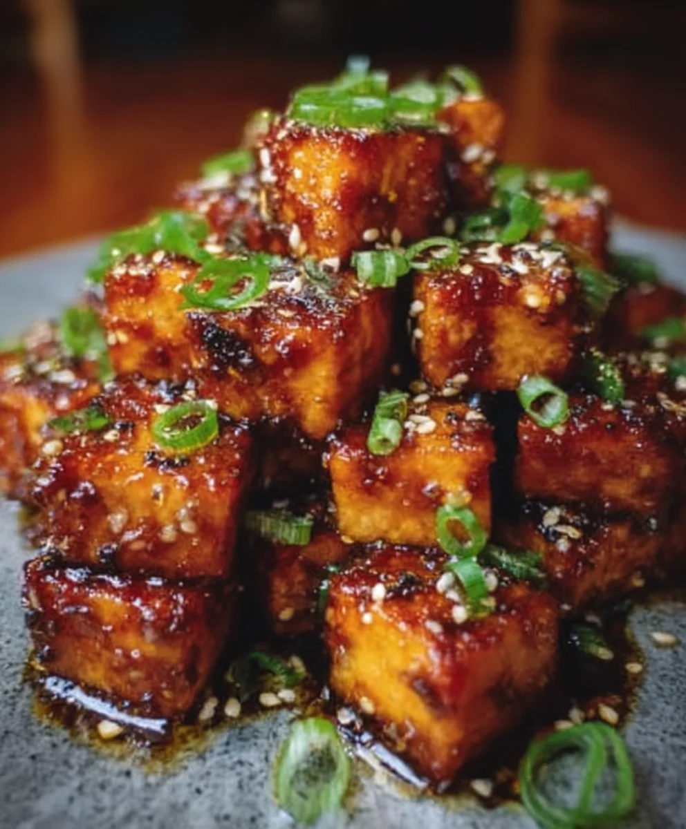 Amazing Crispy Honey Garlic Tofu - So Easy
