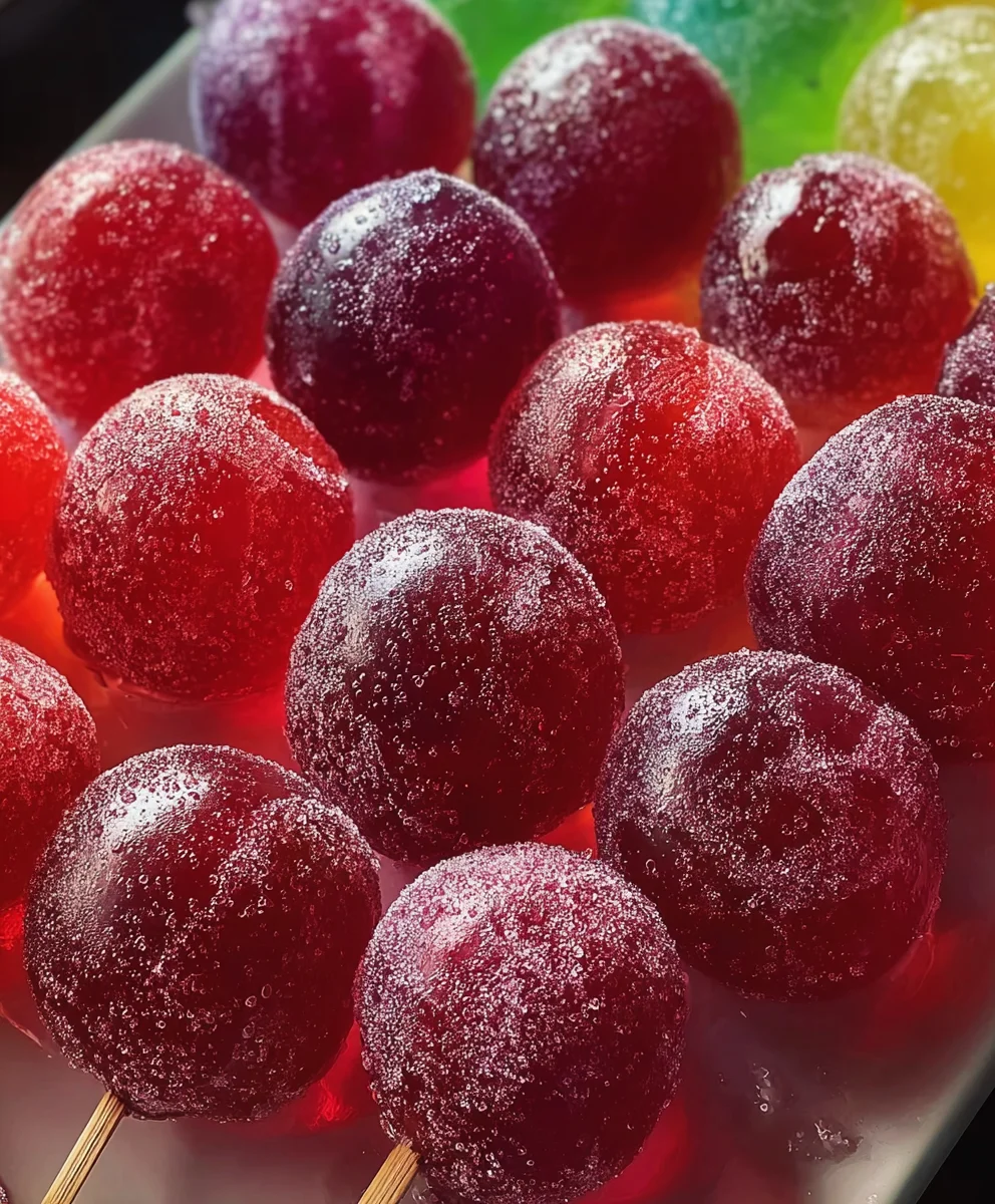 Easy Frozen Candy Grapes with Jell-O Recipe