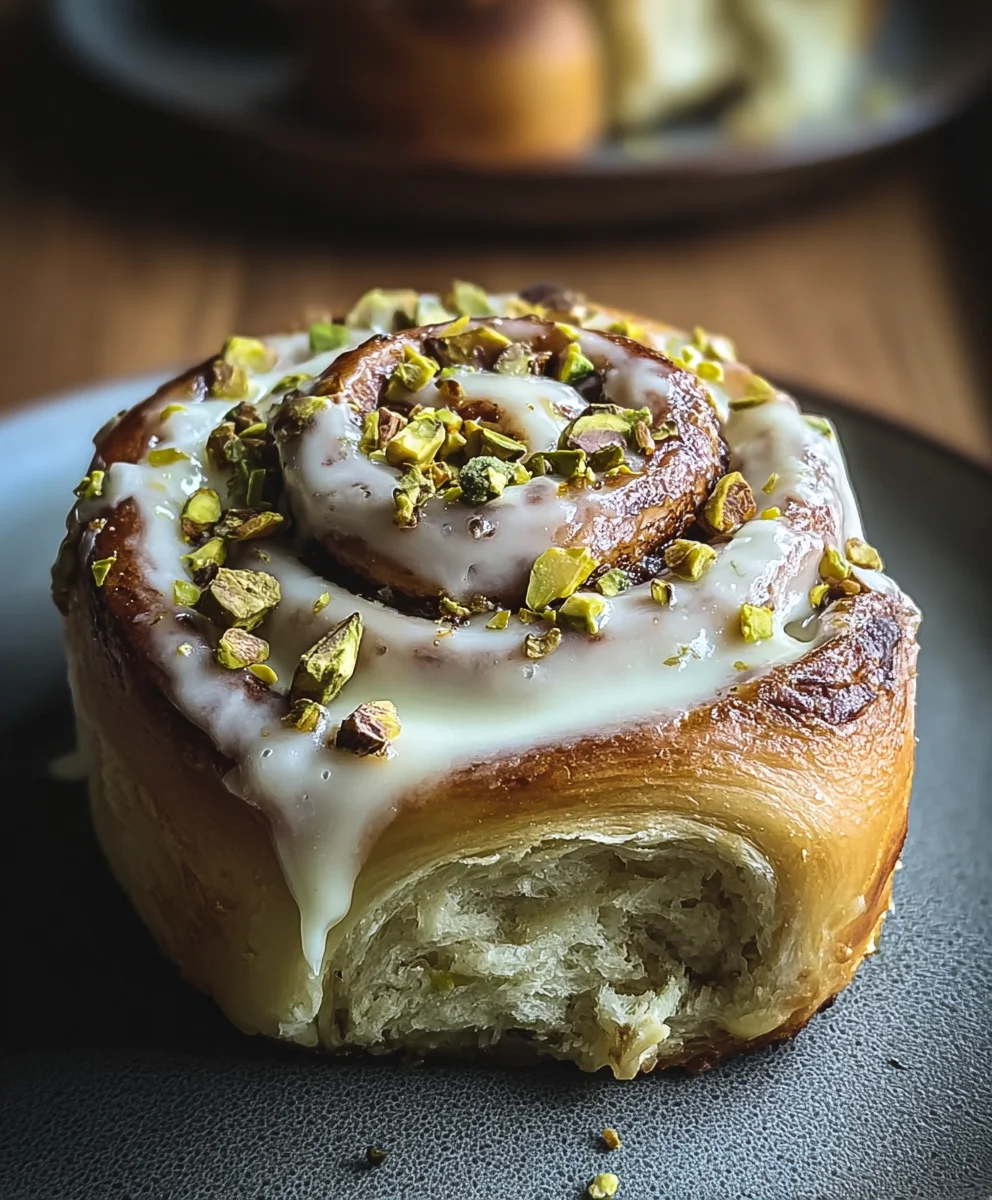 Small Batch Pistachio Cream Cinnamon Rolls Recipe