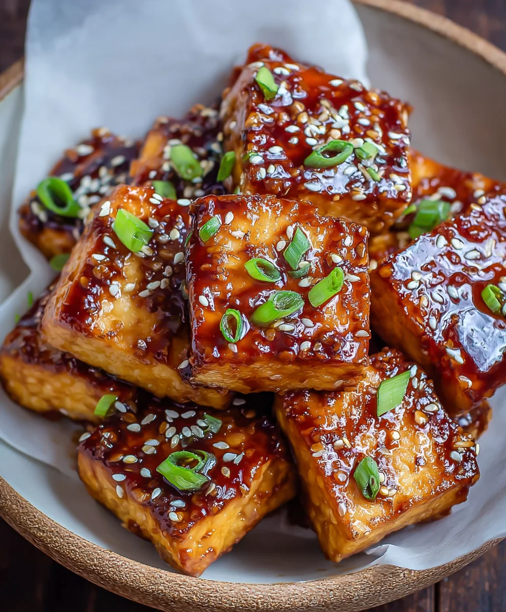 Crispy Sticky Tofu Recipe-Easy Vegan Delight
