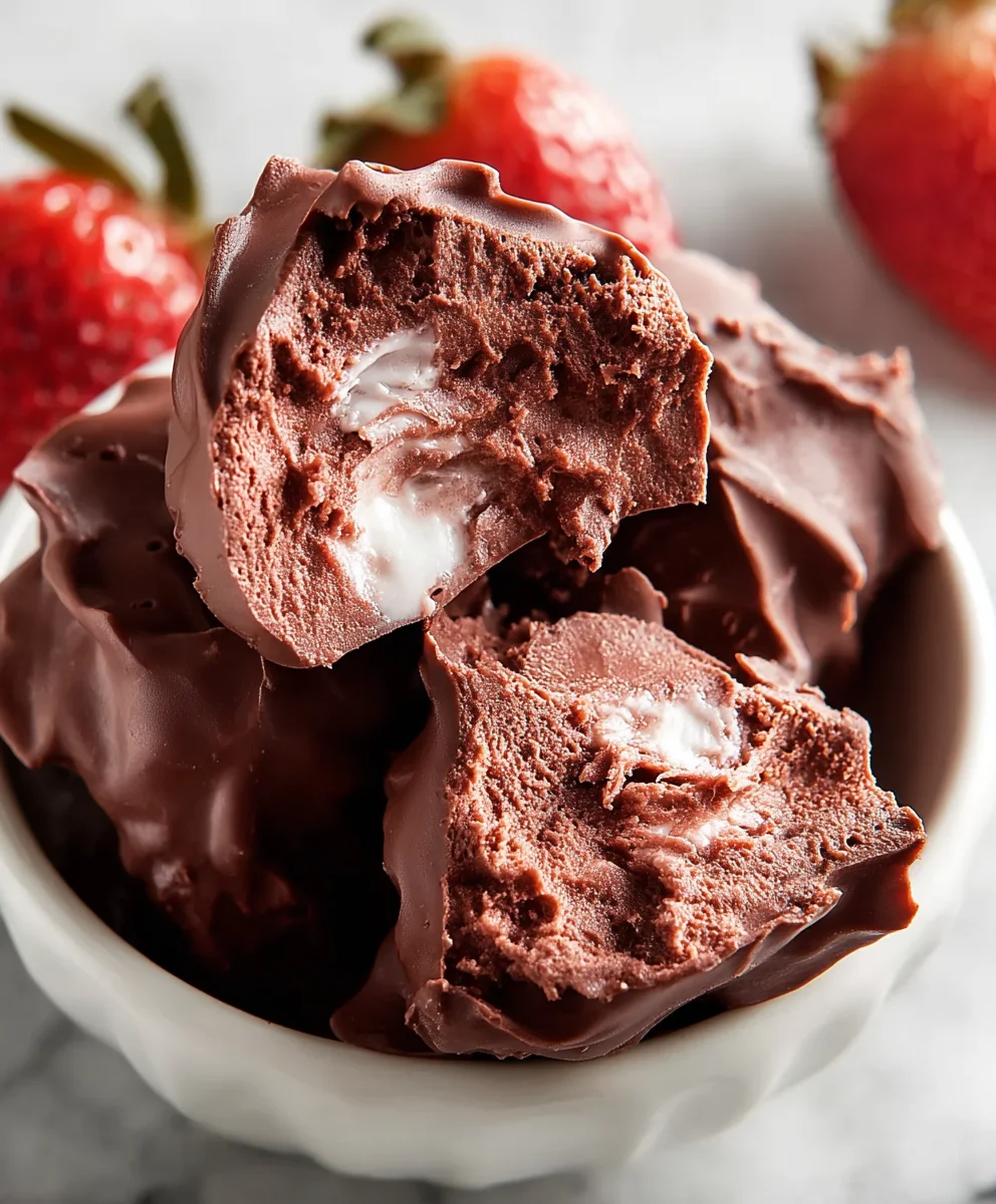 Easy Frozen Chocolate Yogurt Clusters - Healthy Treat