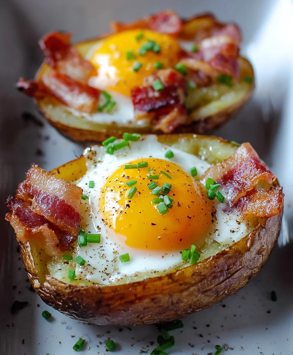 Double Baked Beef Beef Bacon Egg Potatoes - Ultimate Comfort Dish
