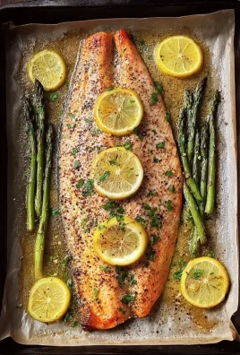 Baked Rainbow Trout with Lemon, Pepper, and Garlic