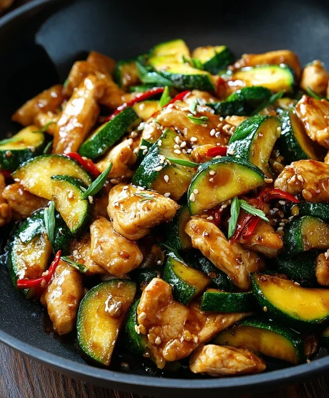 Chicken Zucchini Stir Fry