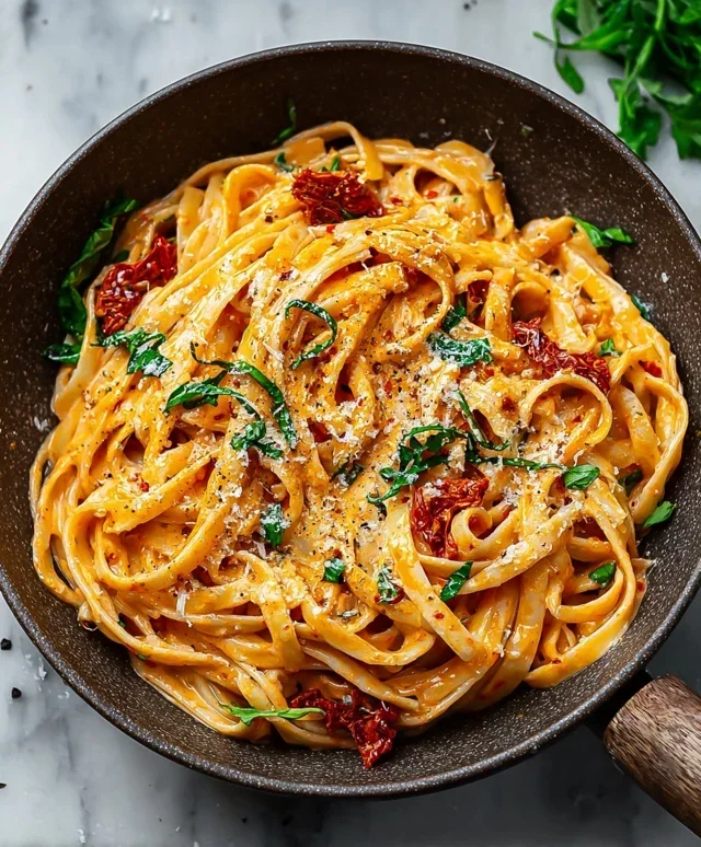 Vegan Creamy Sun Dried Tomato Pasta Recipe
