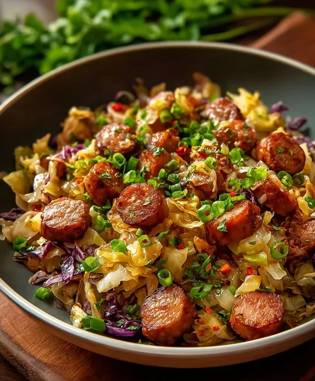 Easy Sausage and Cabbage Stir Fry
