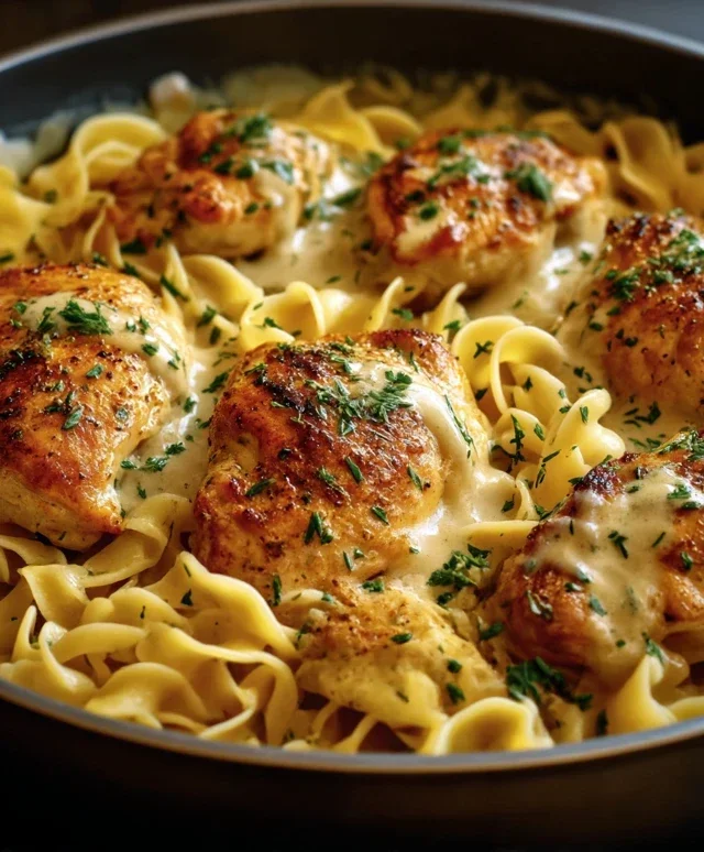 One-Pan Chicken with Buttered Noodles