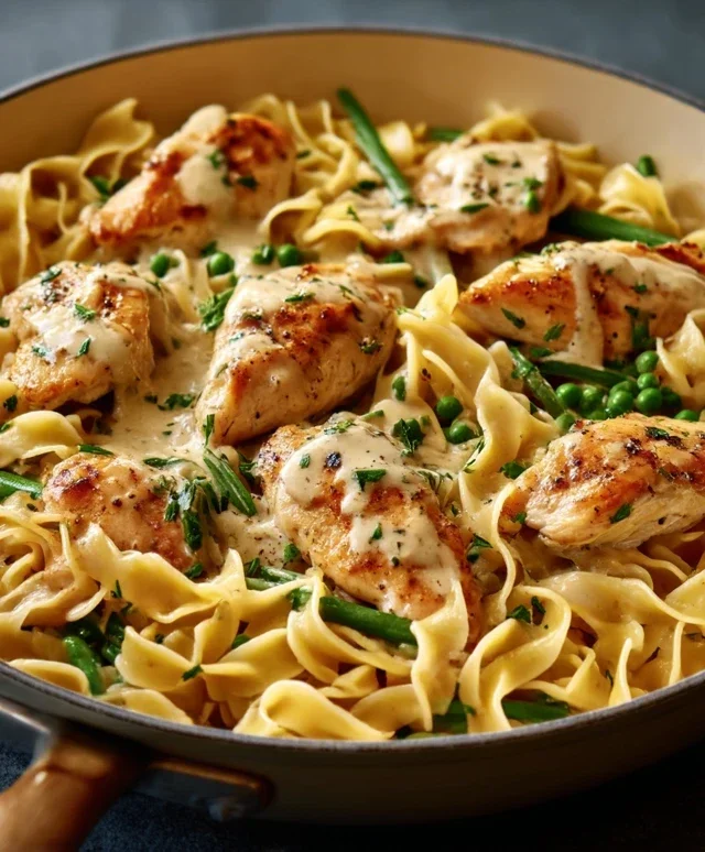 One-Pan Chicken with Buttered Noodles
