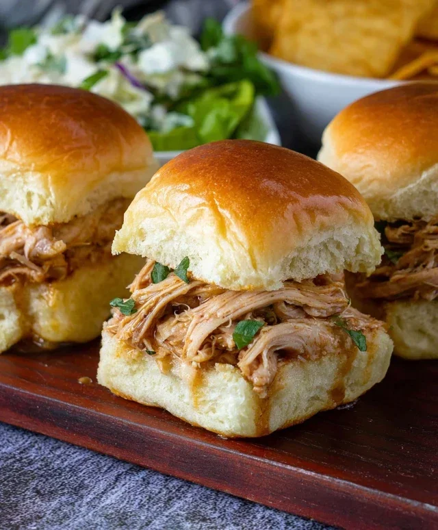 Crock Pot Mississippi Chicken Sliders