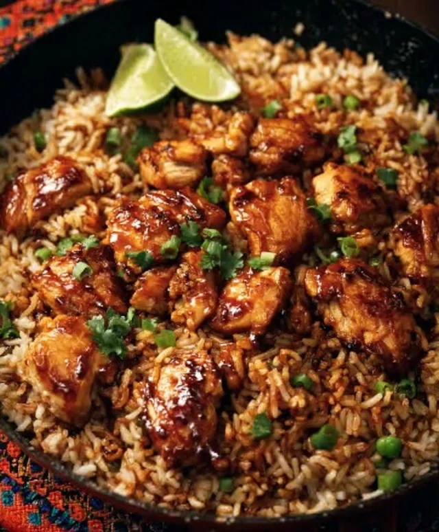 One-Pan Bold Honey BBQ Chicken Rice