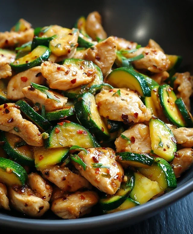 Chicken Zucchini Stir Fry