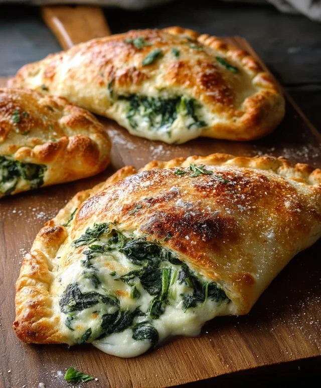Ricotta Spinach Calzones